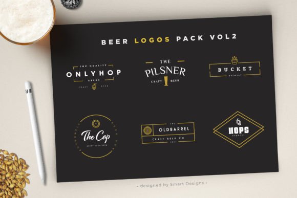 Beer Logo Templates X6 Vol2: A Practical Asset for Brand Identity