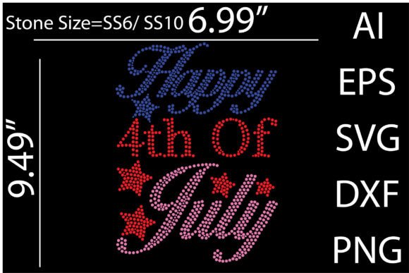 Celebrate with Sparkle: Using Happy 4th of July Rhinestone Templates
