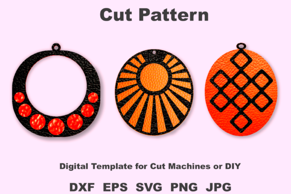 Cutting Templates for Earring: Craft Stylish Two-Layer Designs