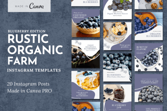 Elevate Your Farm's Feed with Rustic Organic Templates