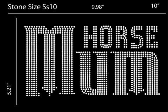 Horse Mom Rhinestone Design Templates: A Sparkling Asset for Equestrian Brands