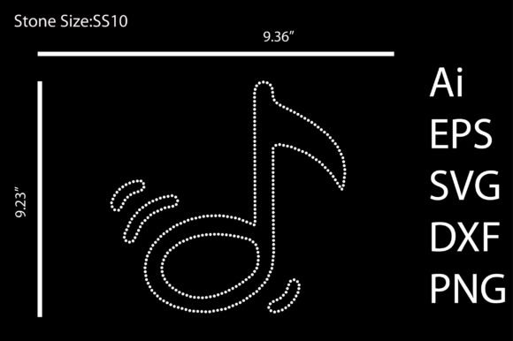 Music Rhinestone Templates: Rare Design for Creative Projects