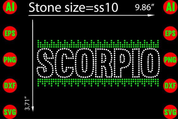 SCORPIO Rhinestone Templates: Add Cosmic Bling to Your Designs
