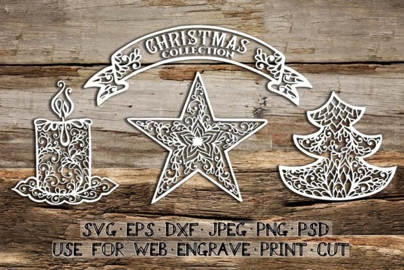 Set of Christmas Templates: Hand-Drawn Charm for Every Project