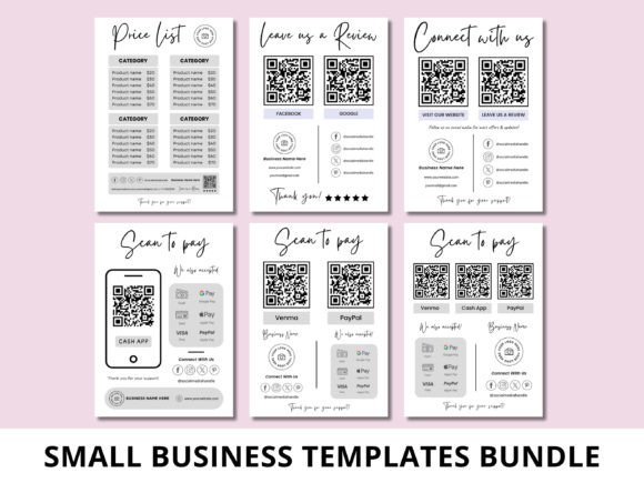Small Business Sign Templates Bundle: Streamline Your Branding