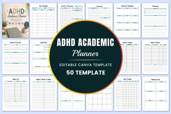 Structure Your Semester: The ADHD Academic Planner Canva Templates