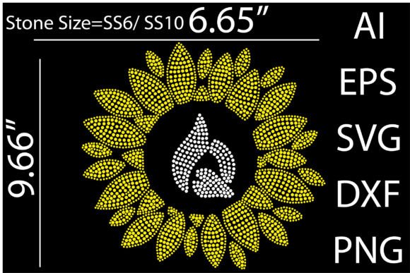 Sunflower Rhinestone Templates: A Sparkling Design Asset