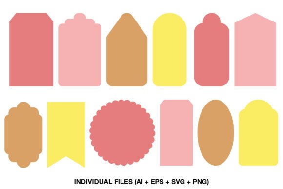 Tag Shapes SVG Label Templates: Your Go-To Design Asset